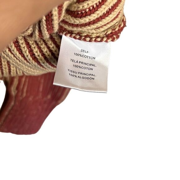 Nicole Miller 100% Cotton Plaited Ribbed Cardigan - Picture 8 of 10